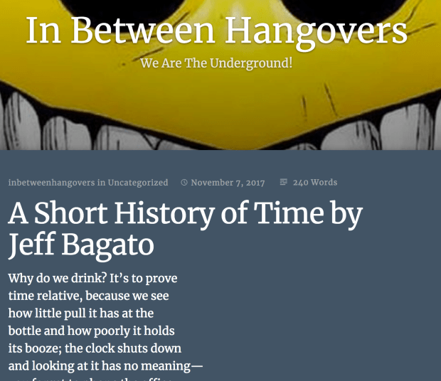 Short Hist:time-hangovers